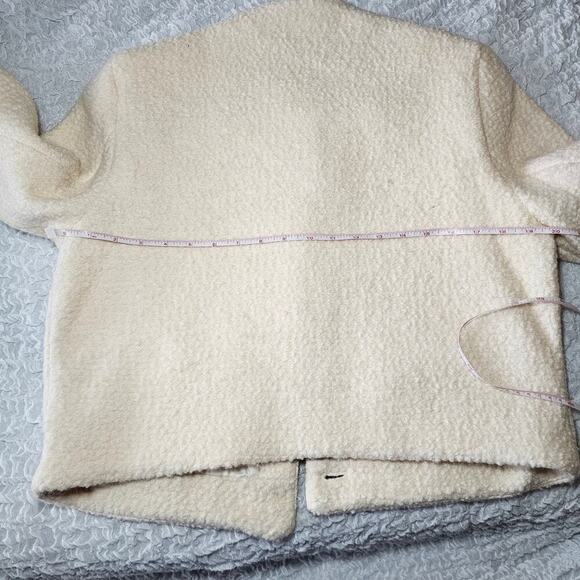 Abercrombie Women's Collarless Boucle Jacket sz L - Picture 7 of 9